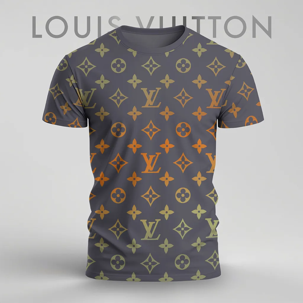 Louis Vuitoon Lv 3D Printed T-Shirt Limited Edition 2026 - Lx-Tslv2025045
