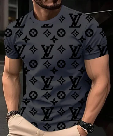 Louis Vuitoon Lv 3D Printed T-Shirt Limited Edition 2026 - Lx-Tslv2025048