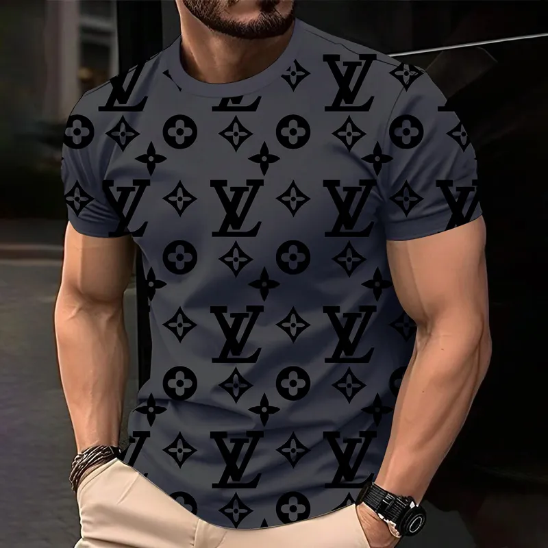 Louis Vuitoon Lv 3D Printed T-Shirt Limited Edition 2026 - Lx-Tslv2025048