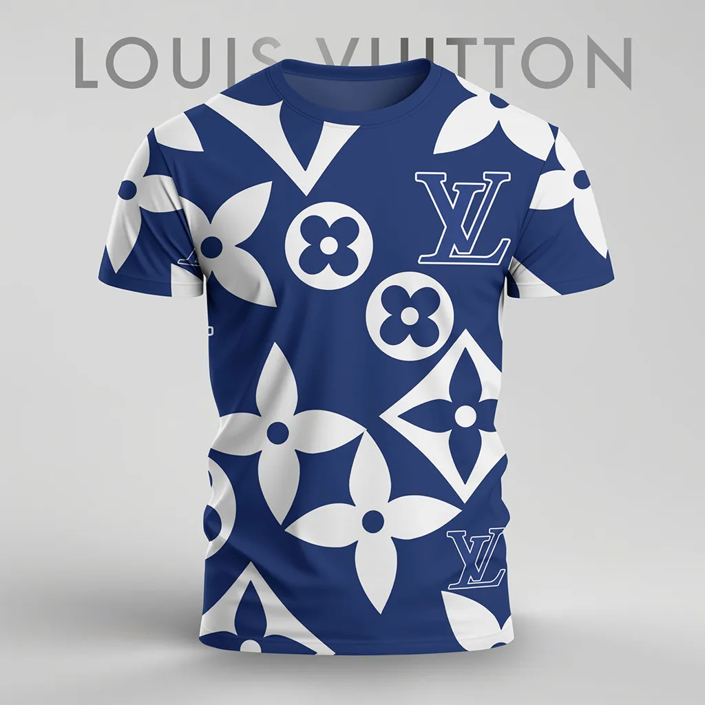 Louis Vuitoon Lv 3D Printed T-Shirt Limited Edition 2026 - Lx-Tslv202505