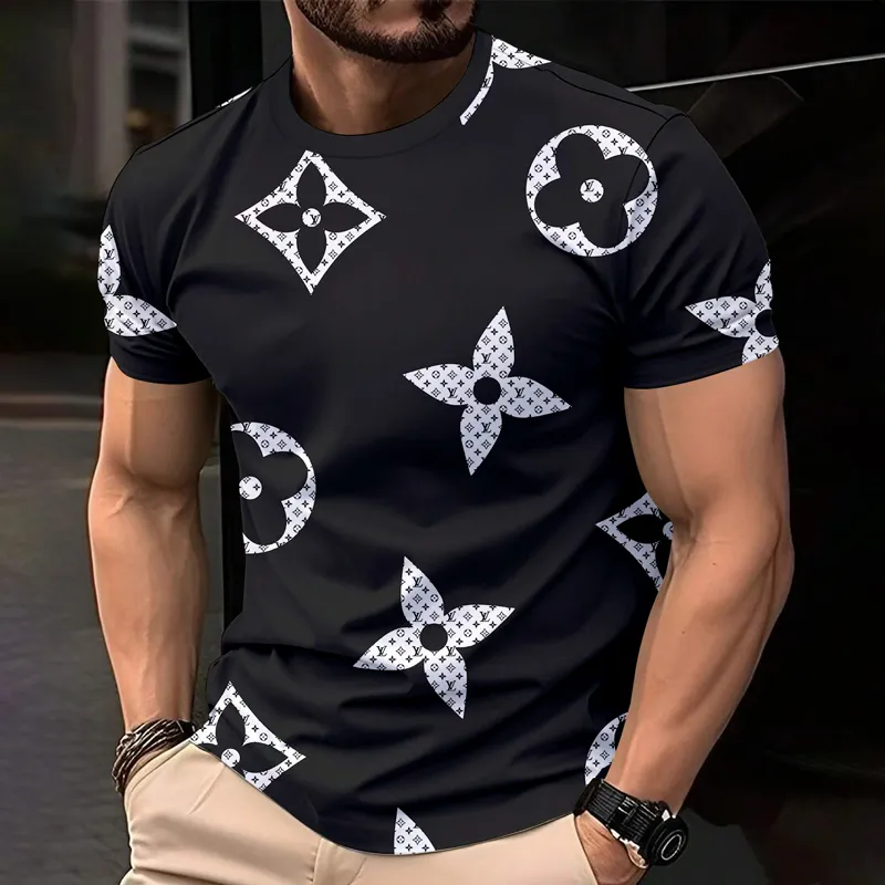 Louis Vuitoon Lv 3D Printed T-Shirt Limited Edition 2026 - Lx-Tslv2025050