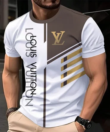 Louis Vuitoon Lv 3D Printed T-Shirt Limited Edition 2026 - Lx-Tslv2025051