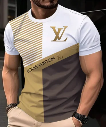 Louis Vuitoon Lv 3D Printed T-Shirt Limited Edition 2026 - Lx-Tslv2025052