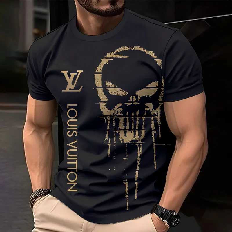 Louis Vuitoon Lv 3D Printed T-Shirt Limited Edition 2026 - Lx-Tslv2025054