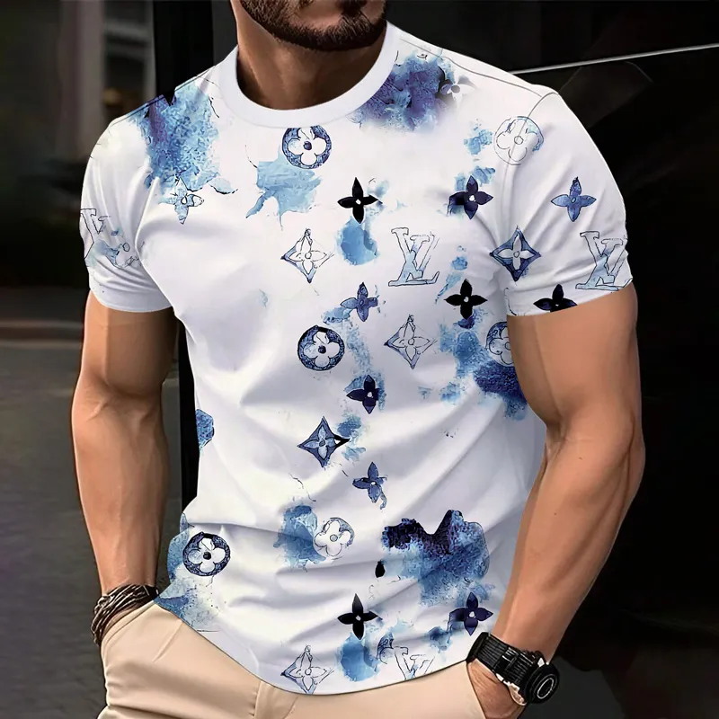 Louis Vuitoon Lv 3D Printed T-Shirt Limited Edition 2026 - Lx-Tslv2025056