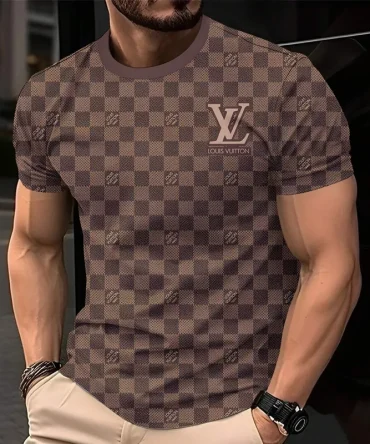 Louis Vuitoon Lv 3D Printed T-Shirt Limited Edition 2026 - Lx-Tslv2025057