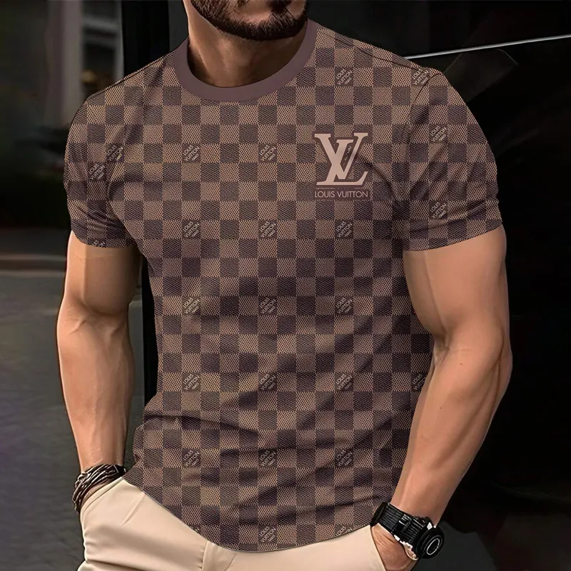 Louis Vuitoon Lv 3D Printed T-Shirt Limited Edition 2026 - Lx-Tslv2025057
