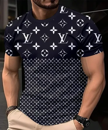 Louis Vuitoon Lv 3D Printed T-Shirt Limited Edition 2026 - Lx-Tslv2025059