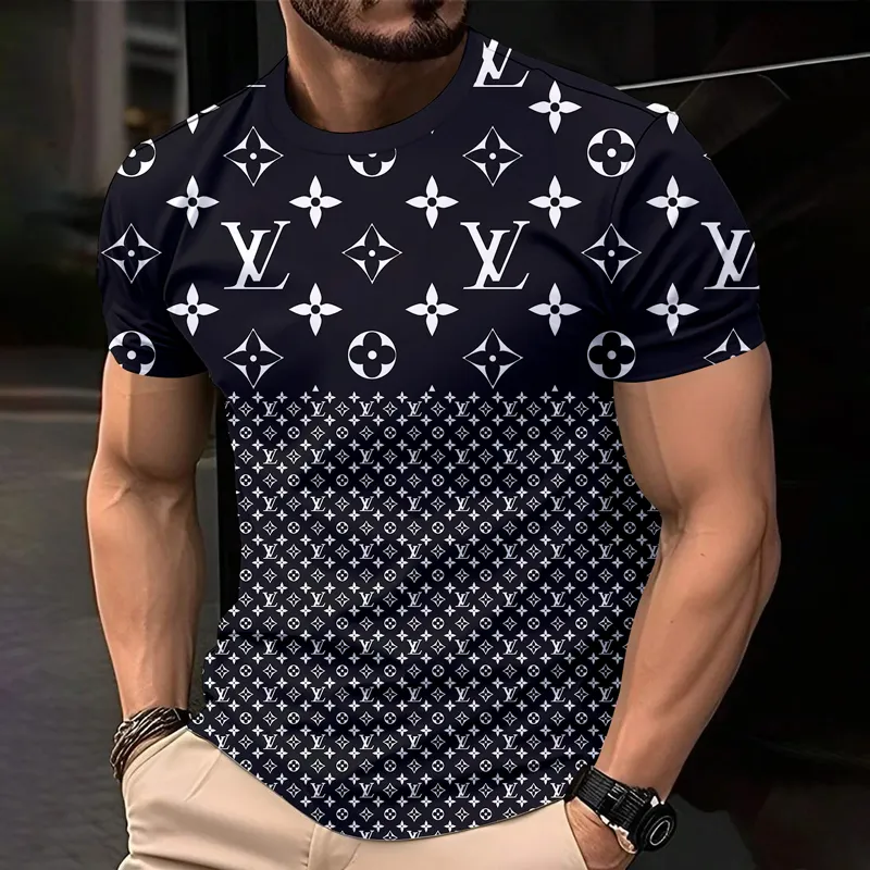 Louis Vuitoon Lv 3D Printed T-Shirt Limited Edition 2026 - Lx-Tslv2025059