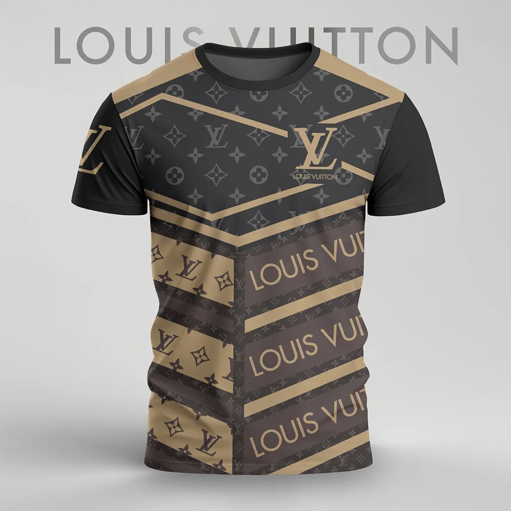 Louis Vuitoon Lv 3D Printed T-Shirt Limited Edition 2026 - Lx-Tslv202506