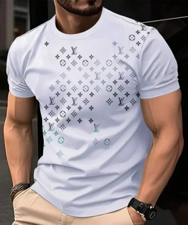Louis Vuitoon Lv 3D Printed T-Shirt Limited Edition 2026 - Lx-Tslv2025060