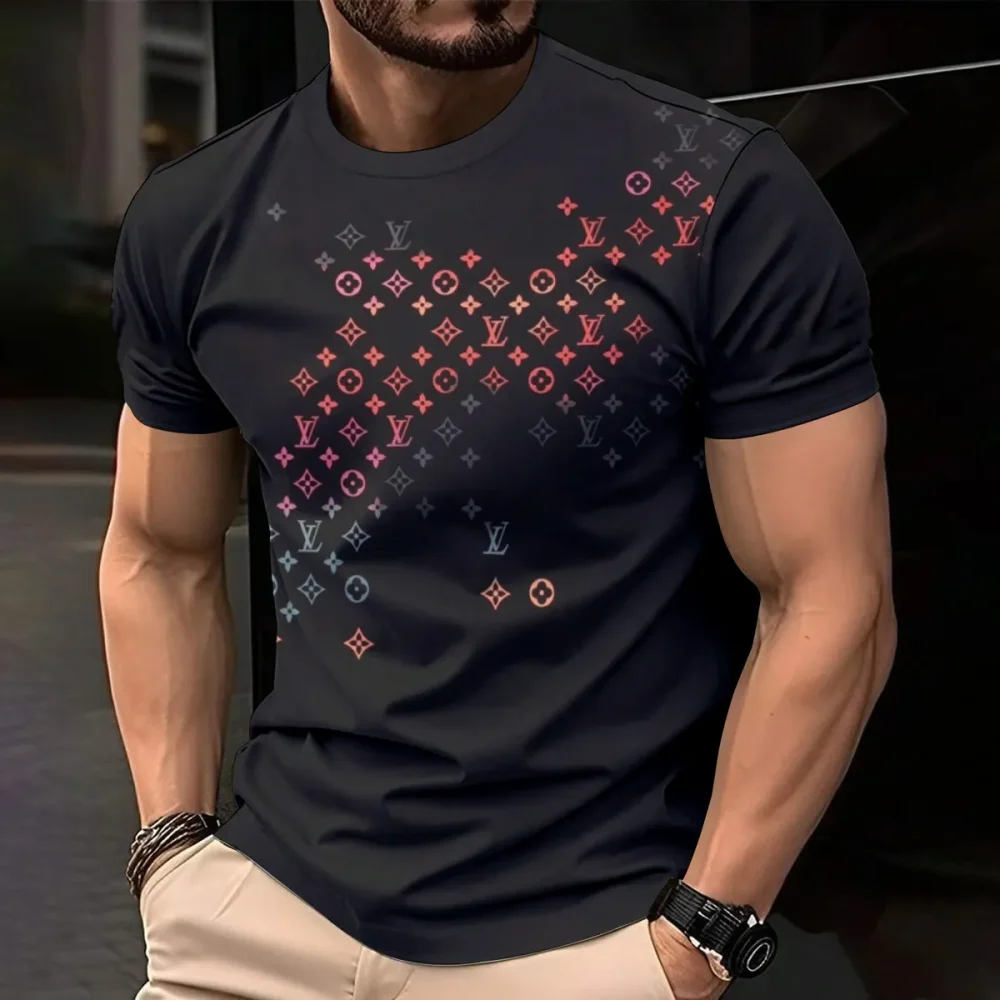 Louis Vuitoon Lv 3D Printed T-Shirt Limited Edition 2026 - Lx-Tslv2025061