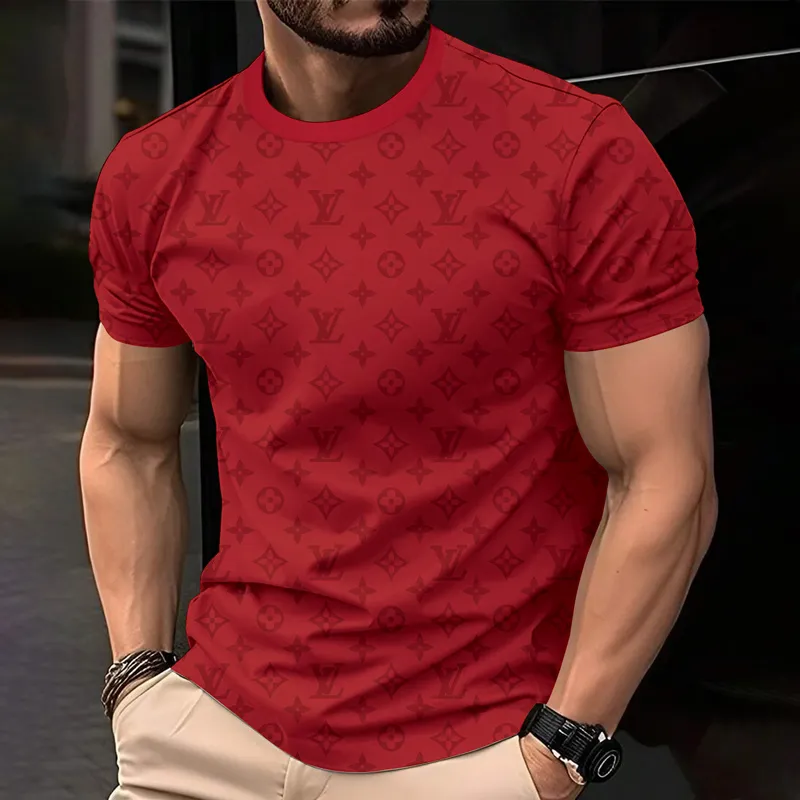 Louis Vuitoon Lv 3D Printed T-Shirt Limited Edition 2026 - Lx-Tslv2025063
