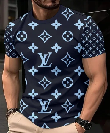 Louis Vuitoon Lv 3D Printed T-Shirt Limited Edition 2026 - Lx-Tslv2025065