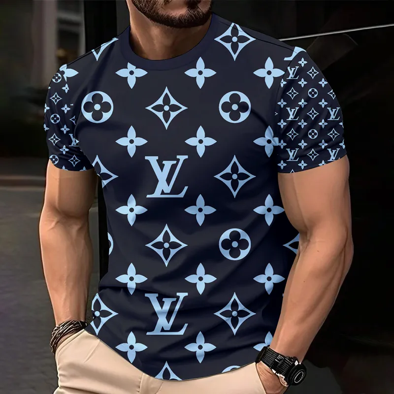 Louis Vuitoon Lv 3D Printed T-Shirt Limited Edition 2026 - Lx-Tslv2025065