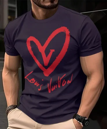 Louis Vuitoon Lv 3D Printed T-Shirt Limited Edition 2026 - Lx-Tslv2025068