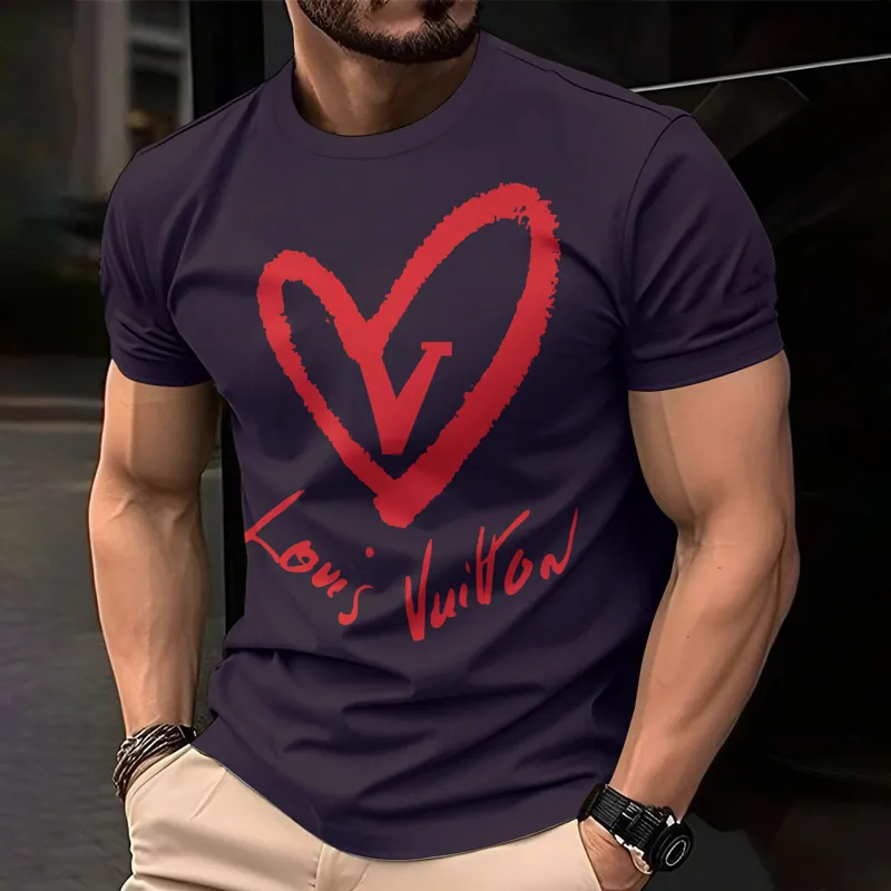 Louis Vuitoon Lv 3D Printed T-Shirt Limited Edition 2026 - Lx-Tslv2025068