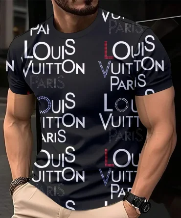 Louis Vuitoon Lv 3D Printed T-Shirt Limited Edition 2026 - Lx-Tslv2025069