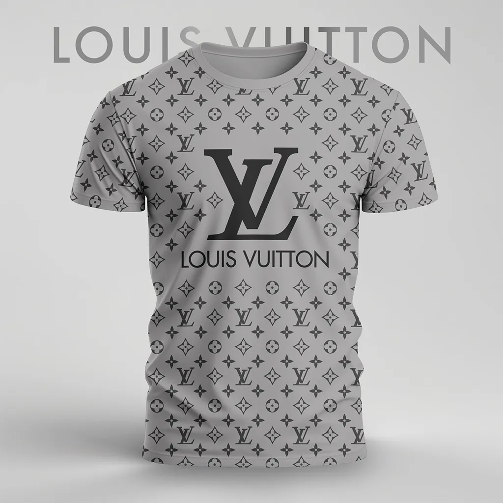 Louis Vuitoon Lv 3D Printed T-Shirt Limited Edition 2026 - Lx-Tslv202507