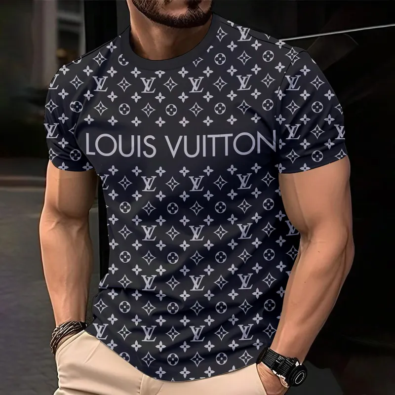 Louis Vuitoon Lv 3D Printed T-Shirt Limited Edition 2026 - Lx-Tslv2025070