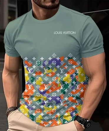 Louis Vuitoon Lv 3D Printed T-Shirt Limited Edition 2026 - Lx-Tslv2025074