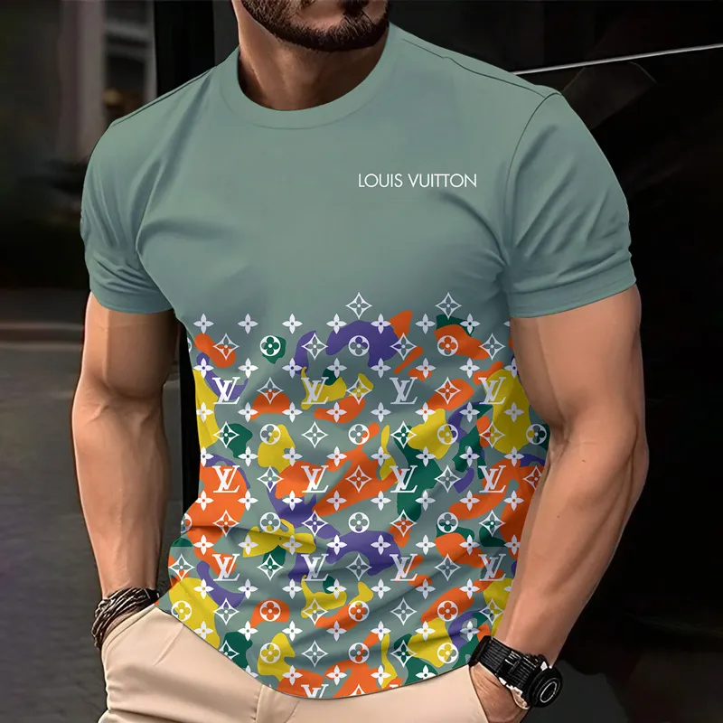 Louis Vuitoon Lv 3D Printed T-Shirt Limited Edition 2026 - Lx-Tslv2025074