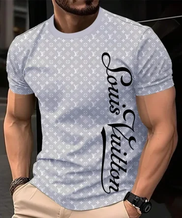 Louis Vuitoon Lv 3D Printed T-Shirt Limited Edition 2026 - Lx-Tslv2025075