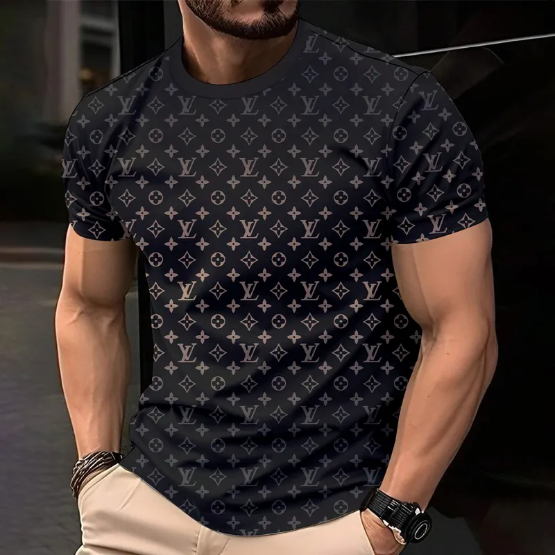 Louis Vuitoon Lv 3D Printed T-Shirt Limited Edition 2026 - Lx-Tslv2025077