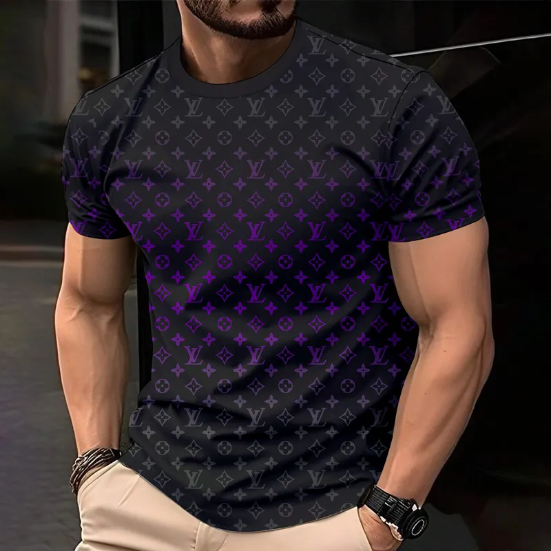 Louis Vuitoon Lv 3D Printed T-Shirt Limited Edition 2026 - Lx-Tslv2025078