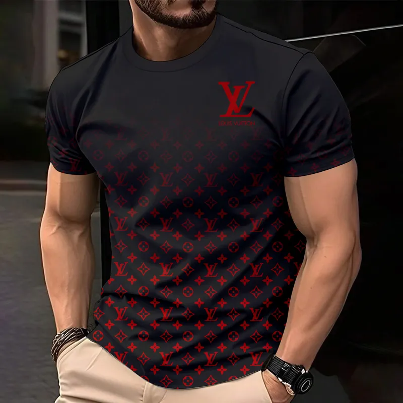 Louis Vuitoon Lv 3D Printed T-Shirt Limited Edition 2026 - Lx-Tslv2025079