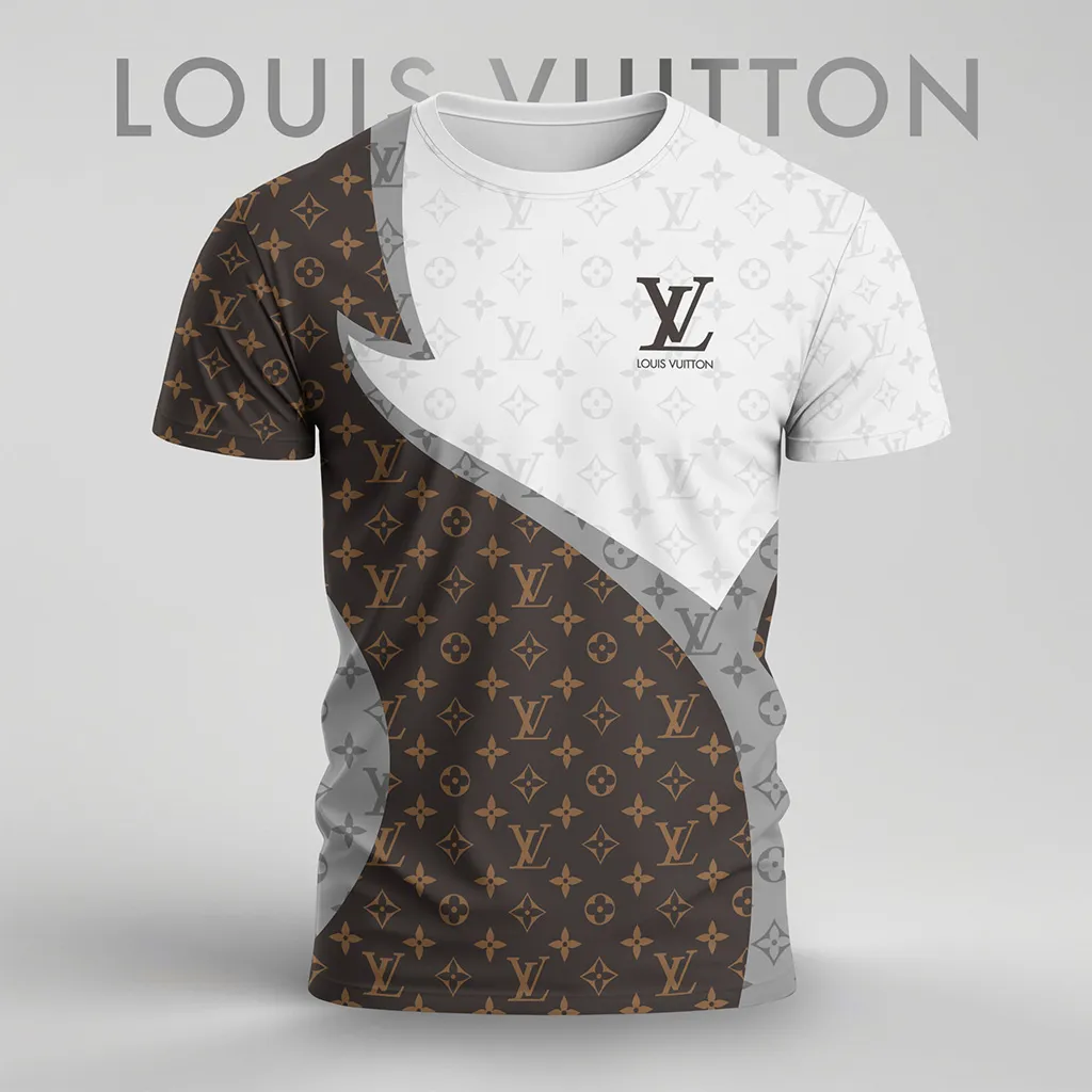 Louis Vuitoon Lv 3D Printed T-Shirt Limited Edition 2026 - Lx-Tslv202508