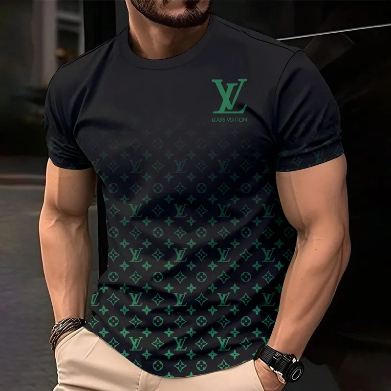 Louis Vuitoon Lv 3D Printed T-Shirt Limited Edition 2026 - Lx-Tslv2025080
