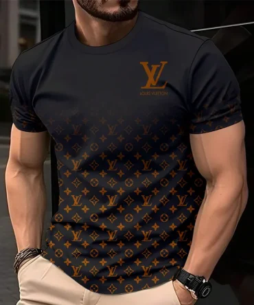 Louis Vuitoon Lv 3D Printed T-Shirt Limited Edition 2026 - Lx-Tslv2025081