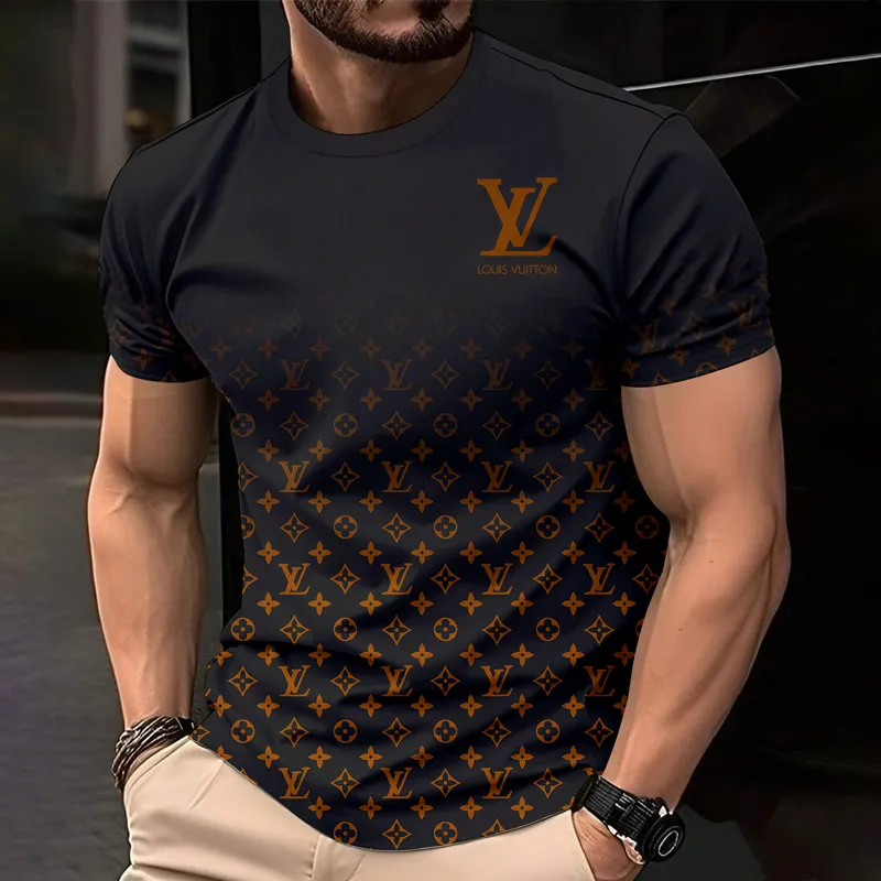 Louis Vuitoon Lv 3D Printed T-Shirt Limited Edition 2026 - Lx-Tslv2025081