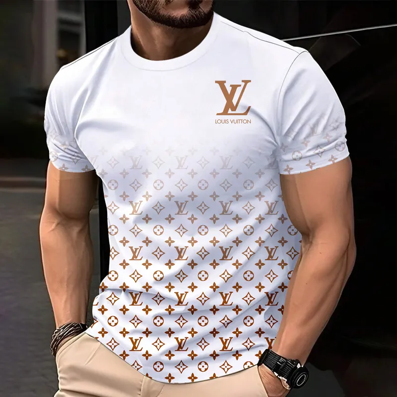 Louis Vuitoon Lv 3D Printed T-Shirt Limited Edition 2026 - Lx-Tslv2025082