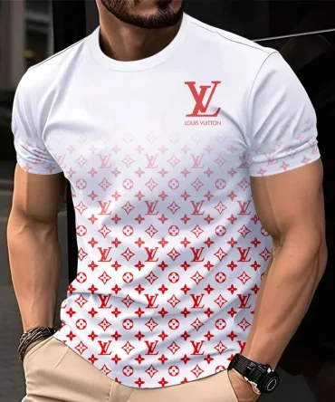 Louis Vuitoon Lv 3D Printed T-Shirt Limited Edition 2026 - Lx-Tslv2025083
