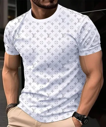 Louis Vuitoon Lv 3D Printed T-Shirt Limited Edition 2026 - Lx-Tslv2025084