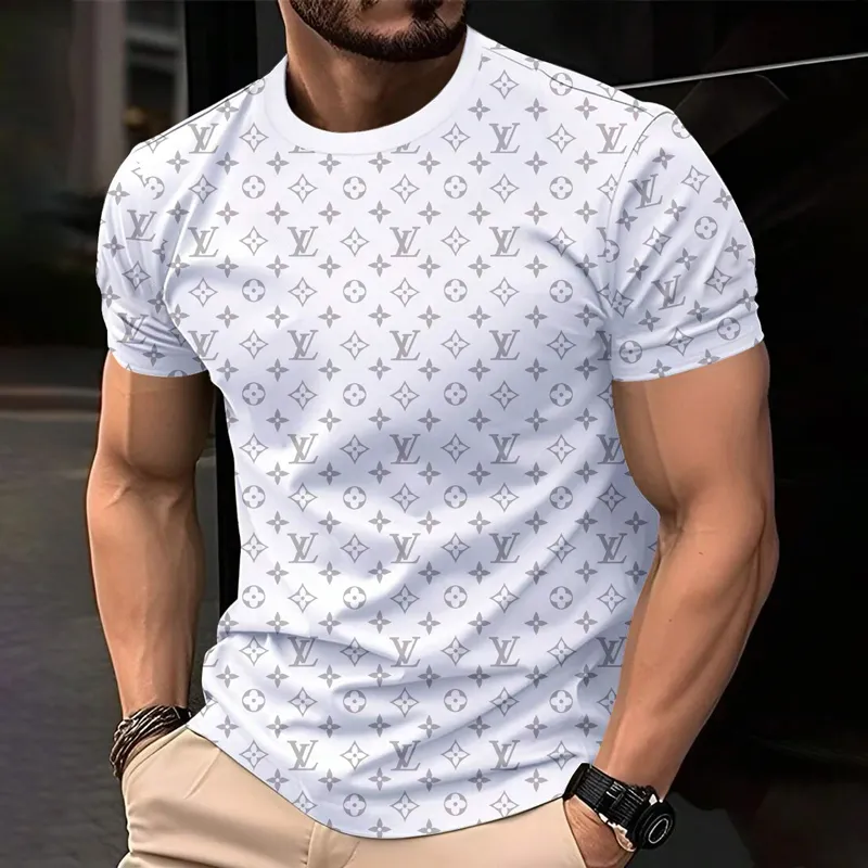 Louis Vuitoon Lv 3D Printed T-Shirt Limited Edition 2026 - Lx-Tslv2025084