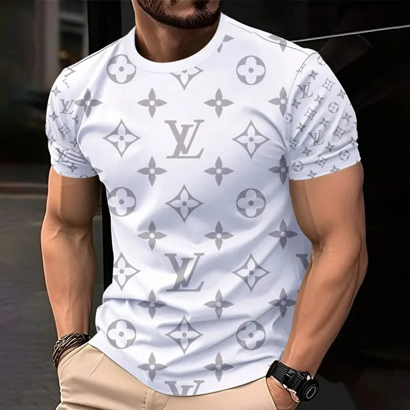 Louis Vuitoon Lv 3D Printed T-Shirt Limited Edition 2026 - Lx-Tslv2025085