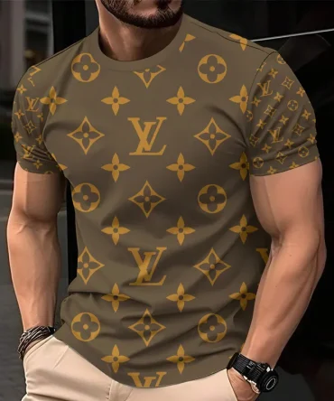 Louis Vuitoon Lv 3D Printed T-Shirt Limited Edition 2026 - Lx-Tslv2025086