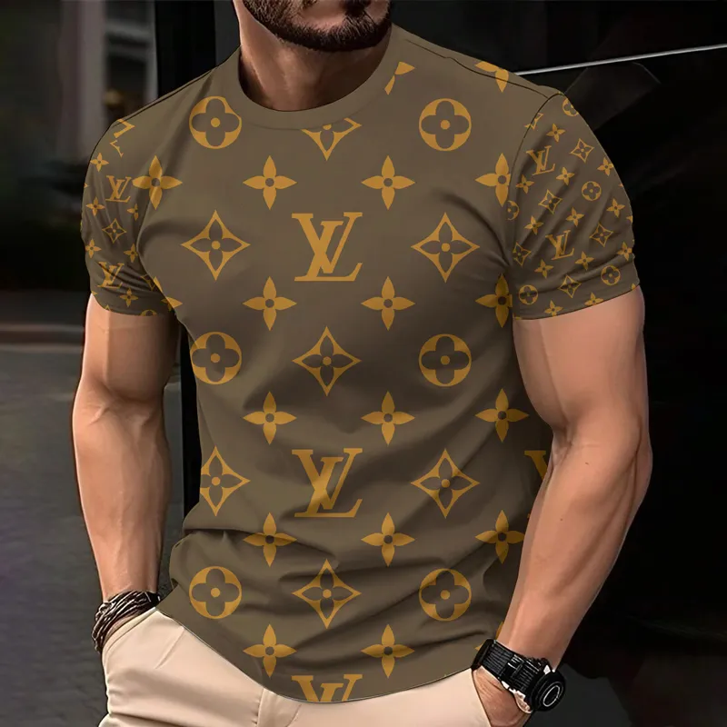 Louis Vuitoon Lv 3D Printed T-Shirt Limited Edition 2026 - Lx-Tslv2025086