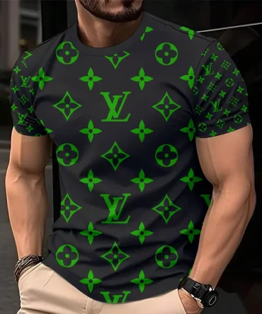 Louis Vuitoon Lv 3D Printed T-Shirt Limited Edition 2026 - Lx-Tslv2025087