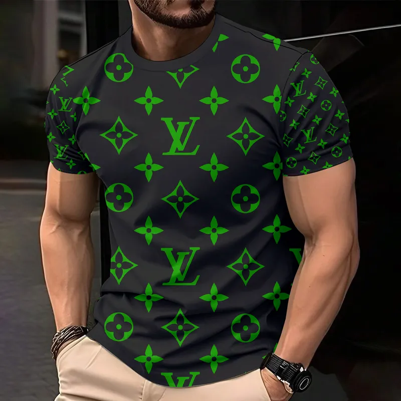 Louis Vuitoon Lv 3D Printed T-Shirt Limited Edition 2026 - Lx-Tslv2025087