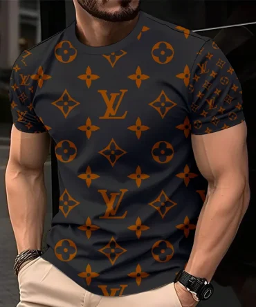Louis Vuitoon Lv 3D Printed T-Shirt Limited Edition 2026 - Lx-Tslv2025088