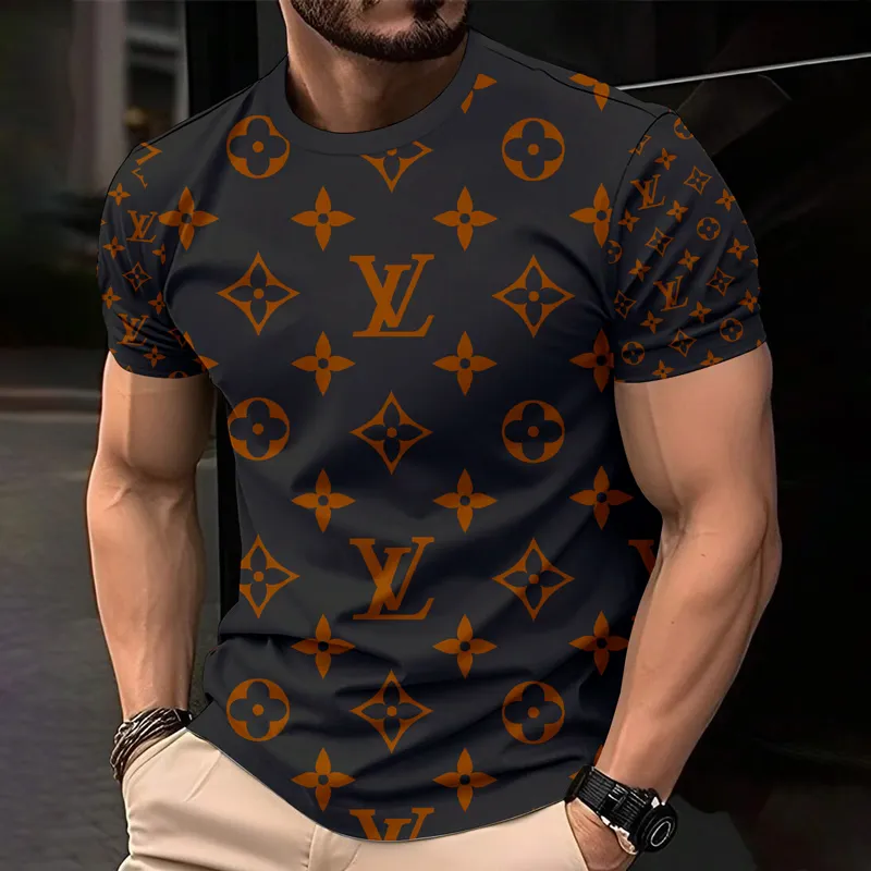 Louis Vuitoon Lv 3D Printed T-Shirt Limited Edition 2026 - Lx-Tslv2025088