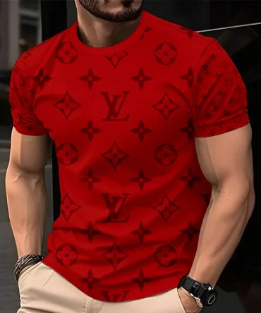 Louis Vuitoon Lv 3D Printed T-Shirt Limited Edition 2026 - Lx-Tslv2025089