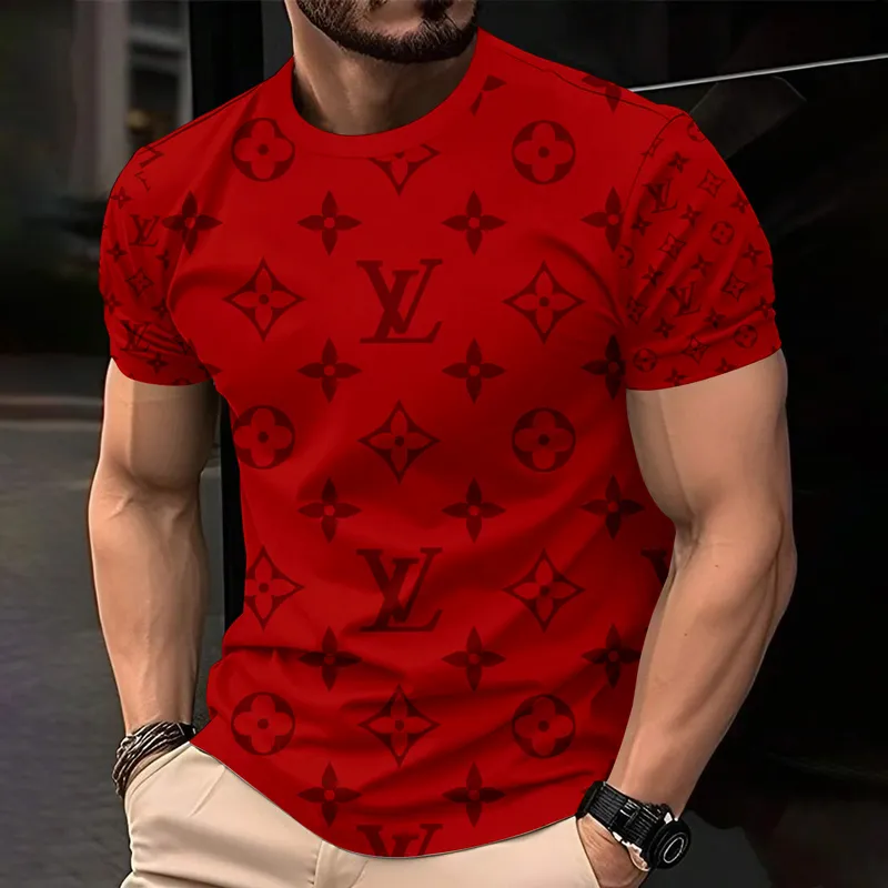 Louis Vuitoon Lv 3D Printed T-Shirt Limited Edition 2026 - Lx-Tslv2025089