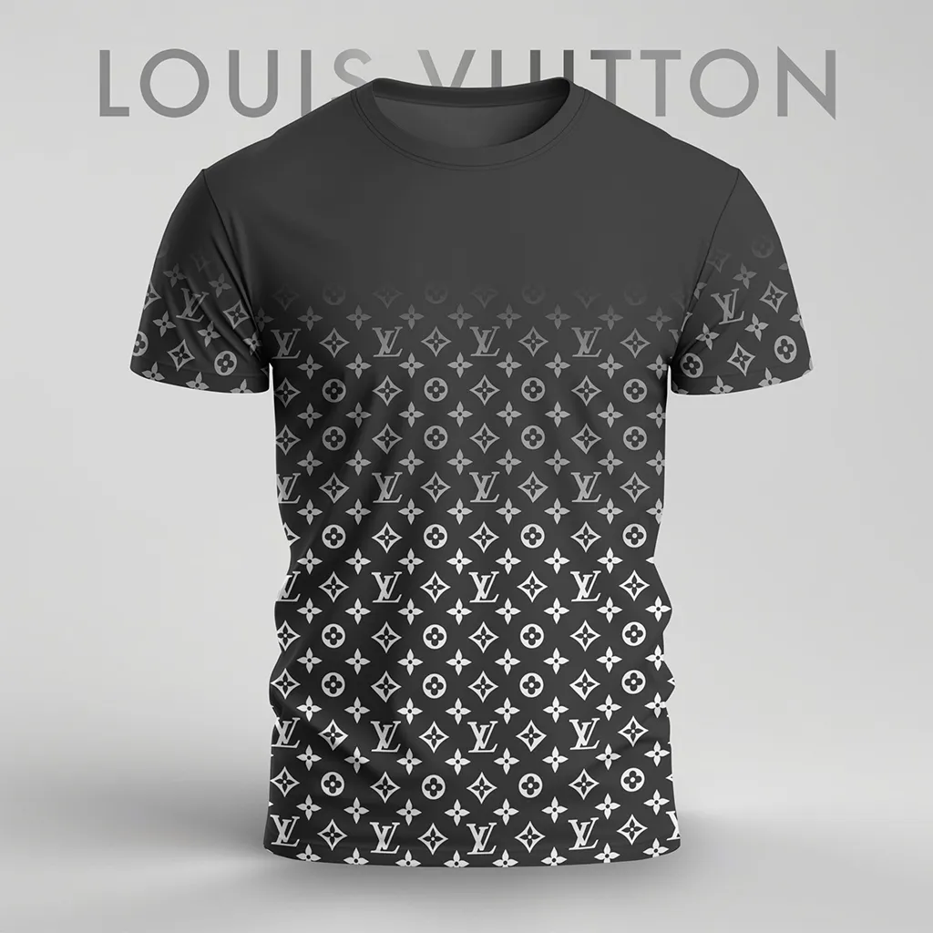 Louis Vuitoon Lv 3D Printed T-Shirt Limited Edition 2026 - Lx-Tslv202509