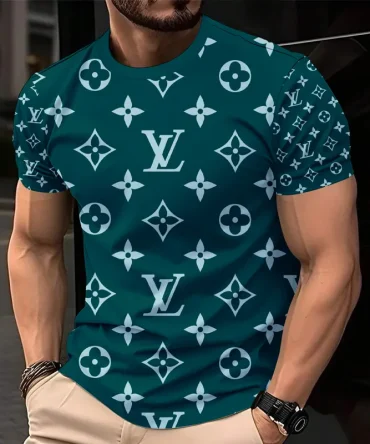 Louis Vuitoon Lv 3D Printed T-Shirt Limited Edition 2026 - Lx-Tslv2025090
