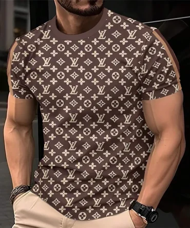 Louis Vuitoon Lv 3D Printed T-Shirt Limited Edition 2026 - Lx-Tslv2025092